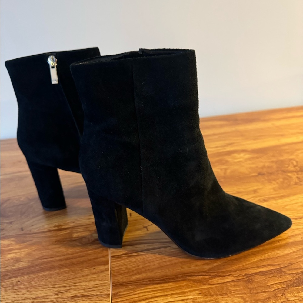 Marc Fisher LTD Black Suede Ulani Pointy Toe Bootie